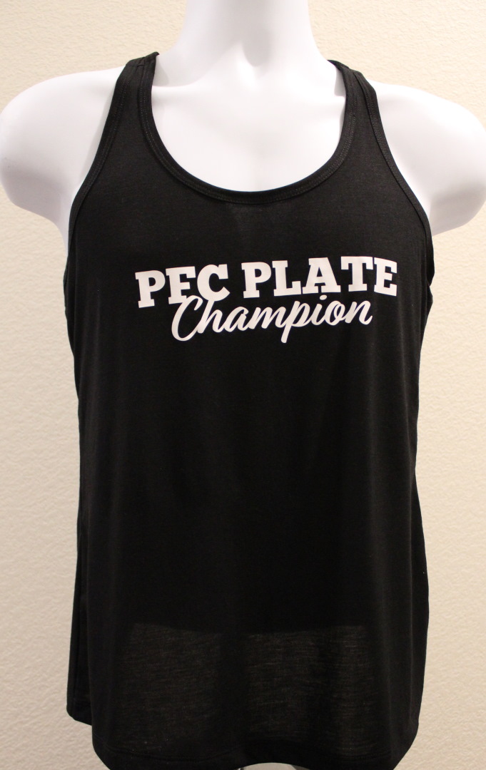 PFC racerback tank top black front